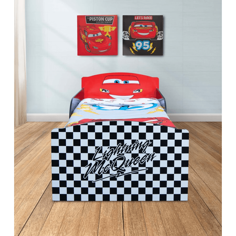 Disney Delta Disney Cars Wooden Bedframe Lightning Mcqueen