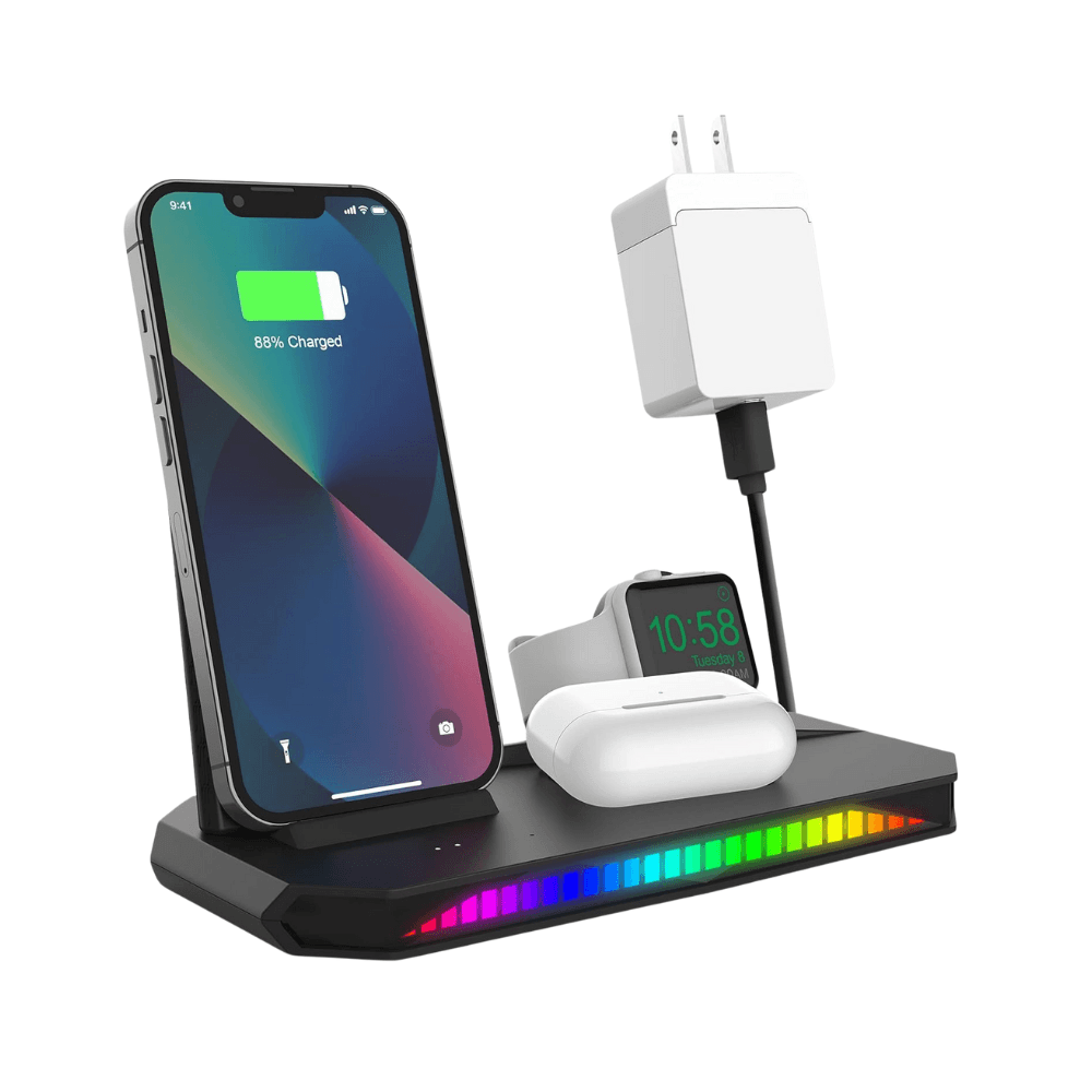Twisted Minds 3 in 1 Sound Pickup RGB Wireless Charger
