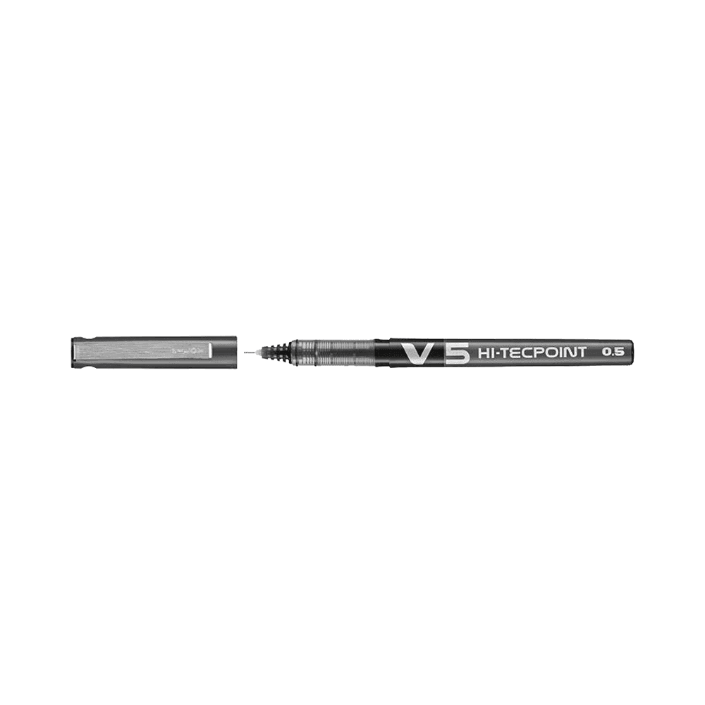 Pilot Hi-Tecpoint V5 Liquid Ink Fine Needle Tip 0.5mm Rollerball Pen - Black