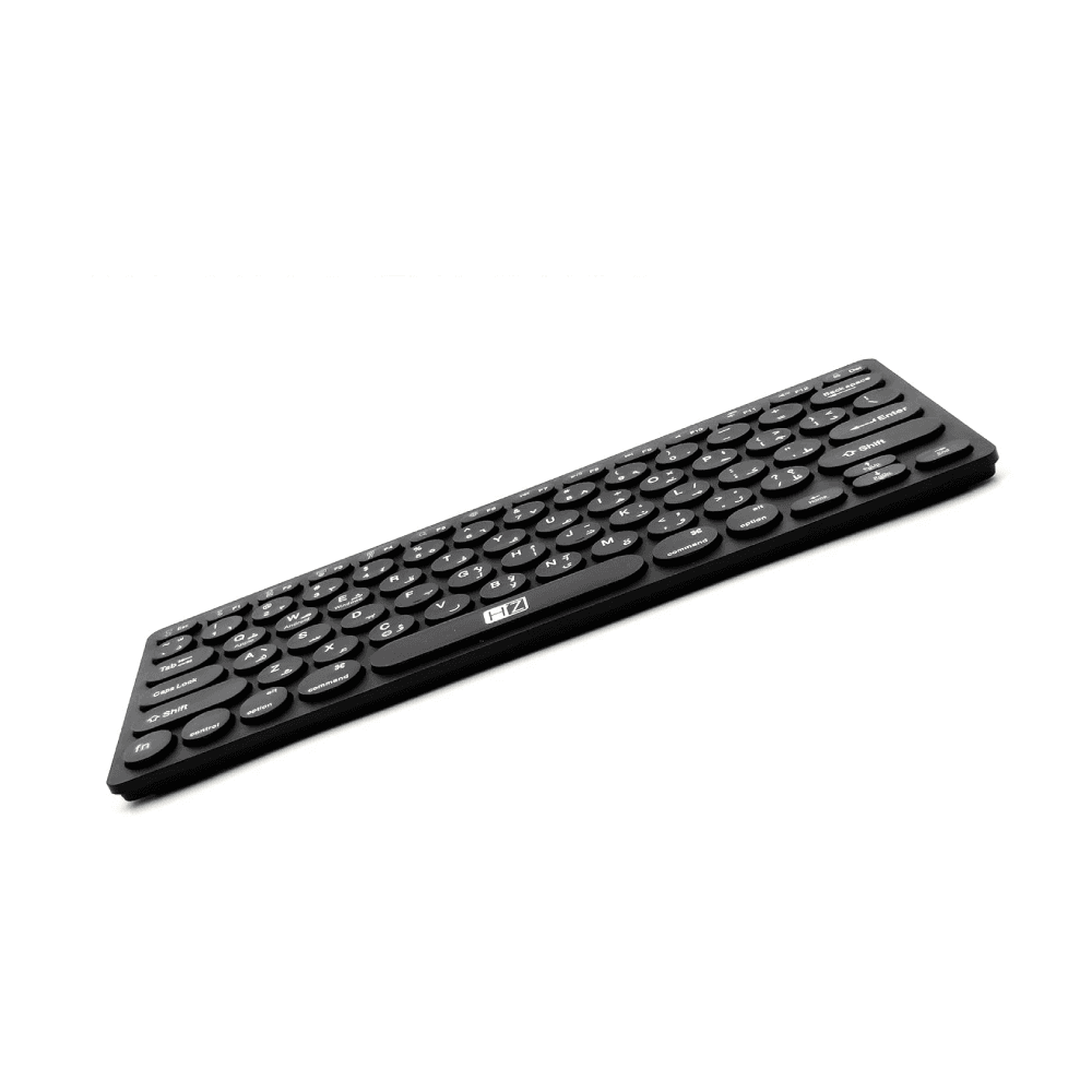 Heatz ZK07 Bluetooth Wireless Multi-Device Keyboard Black