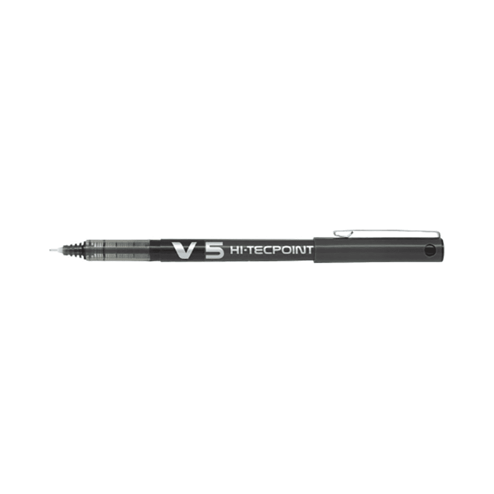 Hi-Tecpoint V5 Fine Tip Roller Ball Liquid Ink Pen - Black 721