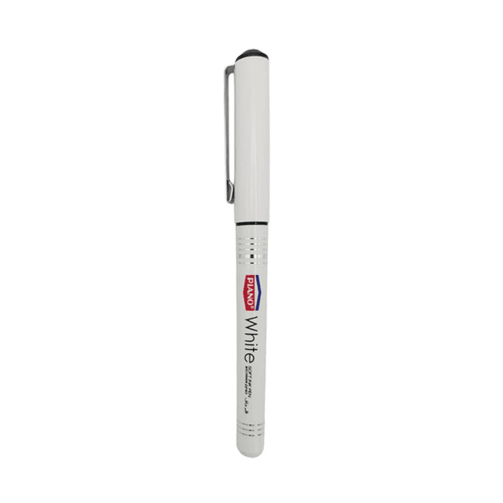 Piano White 0.7mm Ballpoint Pen - Black 11132