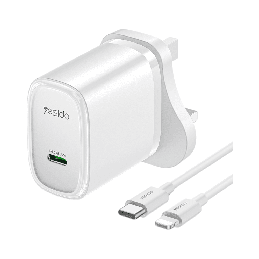 Yesido YC76L iPhone 20W Fast Charger - White