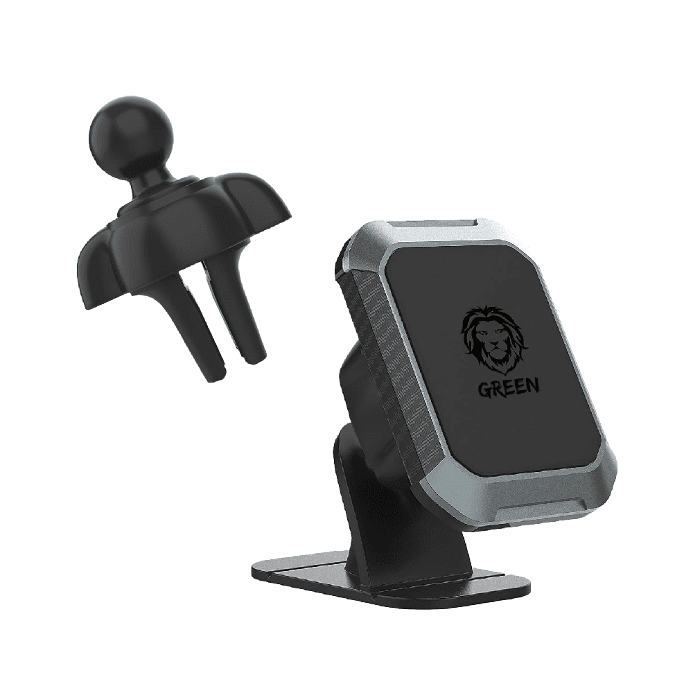 Green Lion 2 In 1 Magnetic Car Phone Holder