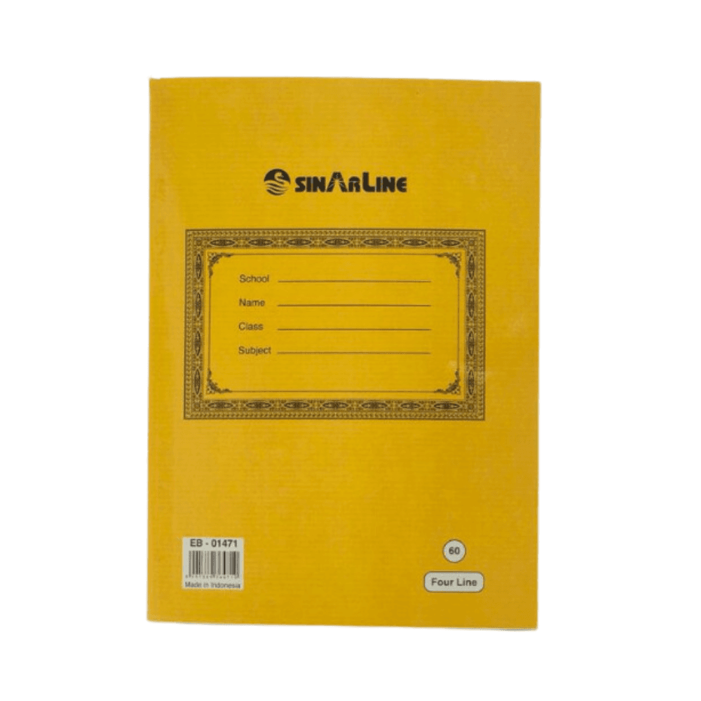 Sinarline 4 Line English Book 60 Sheets X144 Eb-01471