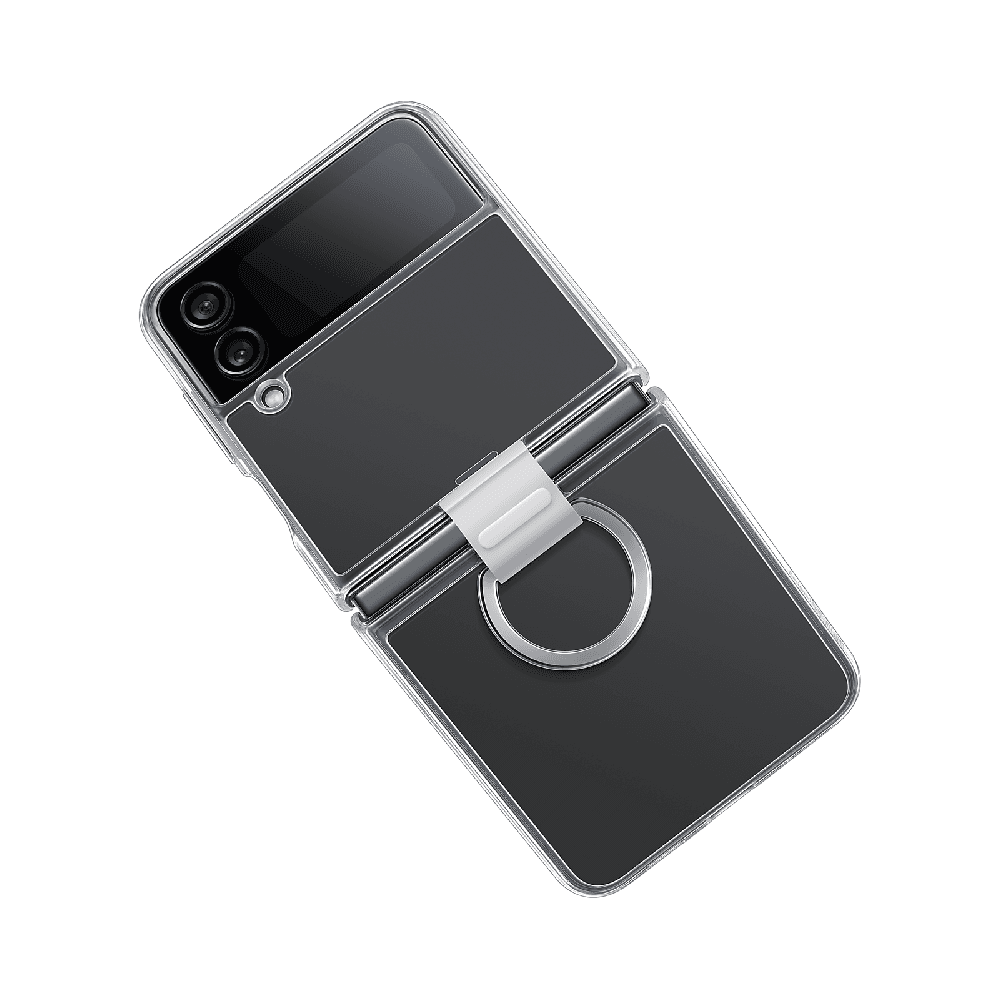 Samsung Transparent Clear Cover Case With Ring - For Samsung Galaxy Z Flip4