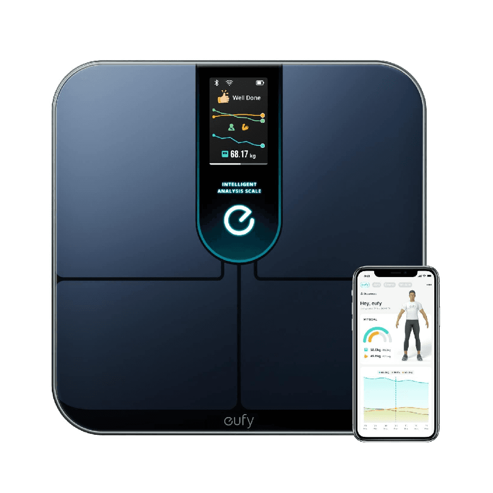 The New & Smart eufy P3 Scale / 16 different Presets / With Heart Rate Sensor / Black