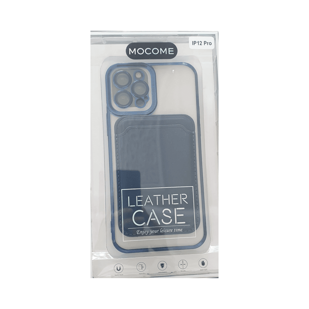Mocome Iphone 12 Pro Leather Case With Wallet & Magsafe