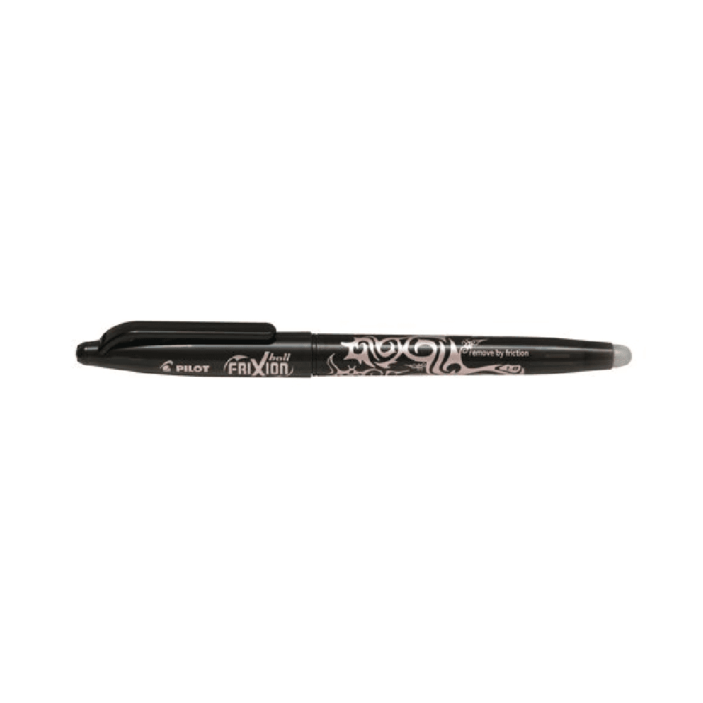 Pilot BL-FR10 FriXion Erasable Roller Gel Pen - Black 