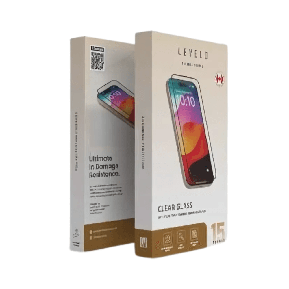 Levelo Full Screen Anti-Static Twice Tempered Glass For iPhone 15 Pro