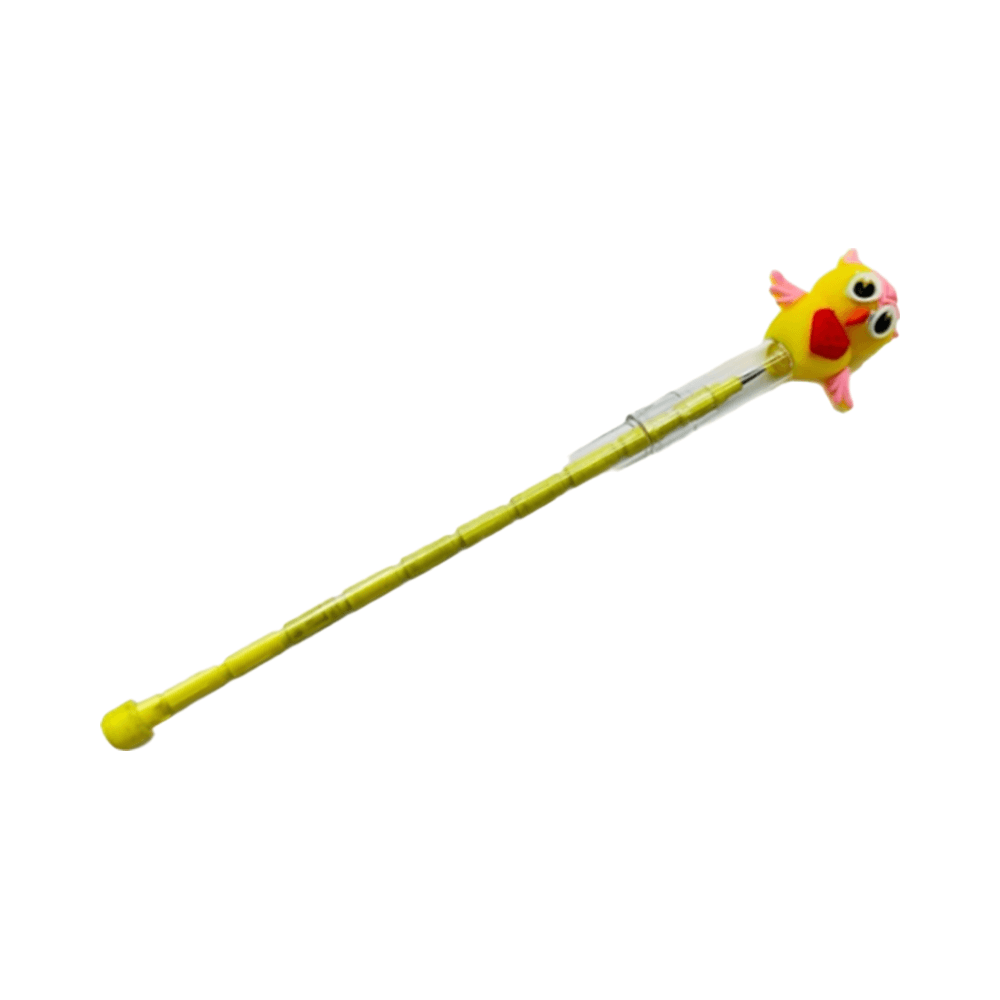 Cute Little Owl Push Pencil Head - Yellow 15719