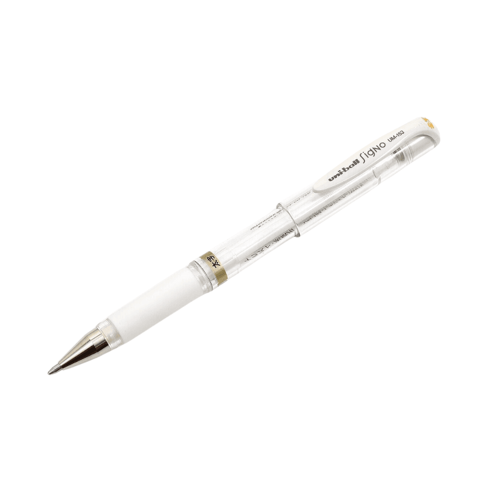 Uni-ball Um-153 Signo Broad Ink Gel Pen - White 2611