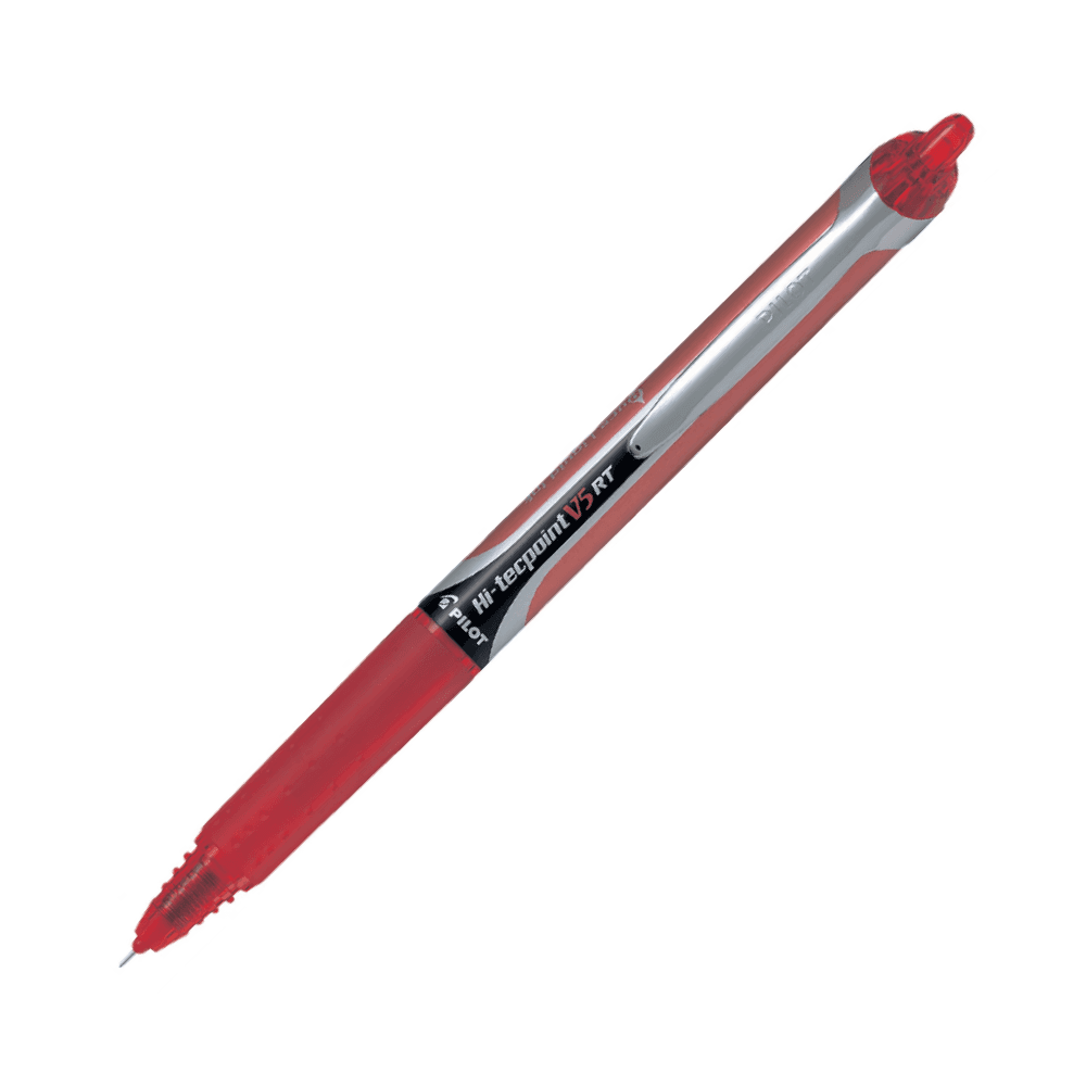 Pilot Hi-Tecpoint V5 RT 0.5mm Liquid Ink Rollerball Pen - Red 12091