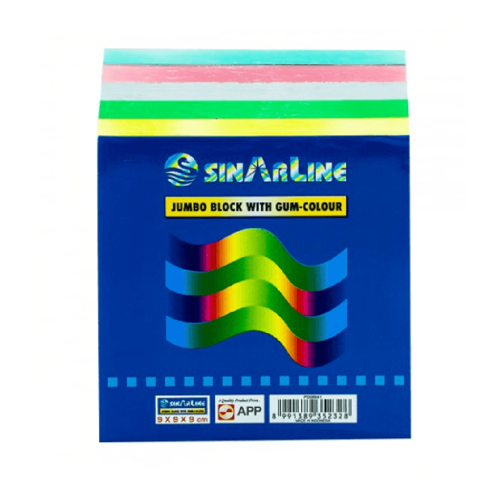 Sinarline Memo Jumbo Block 9x9cm - White l02344