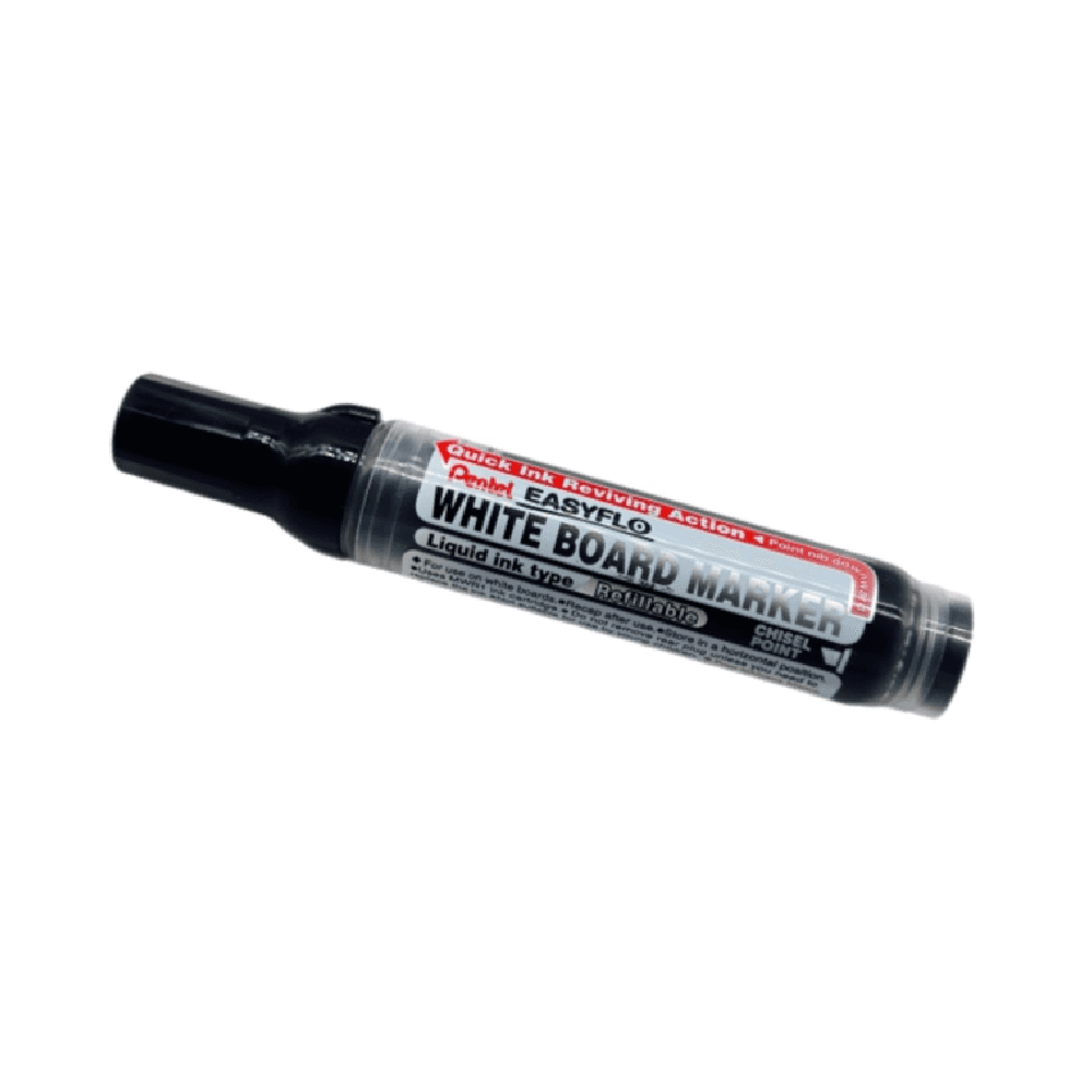 Pentel Easyflo Liquid Ink Type Refillable White Board Marker - Black 15615