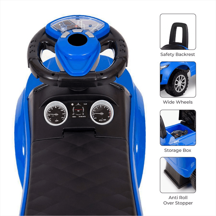 Moon Zippy Ride On Sports Car (Blue)