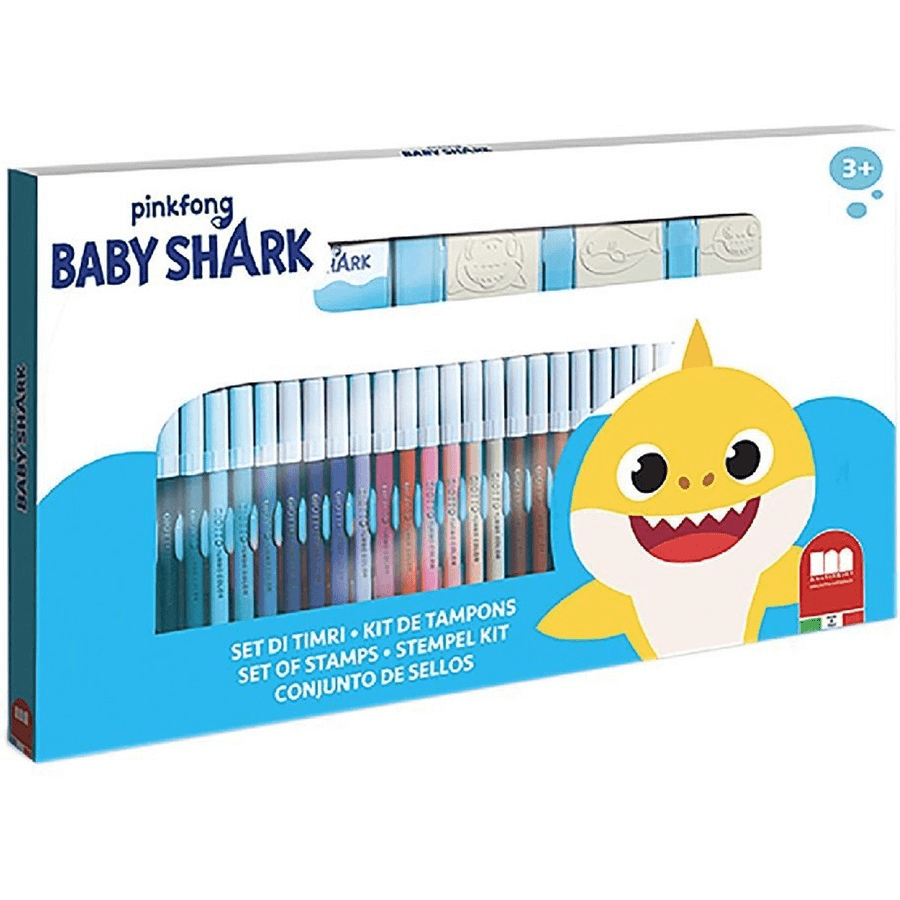 Multiprint Baby Shark Felt Tip Pens Set (Pack Of 41)