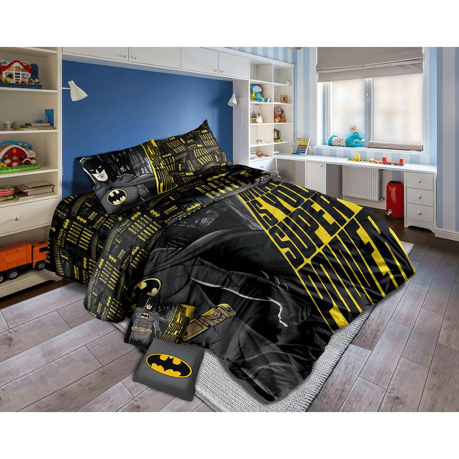 Disney Warner Bros Comforter Set Pack Of 4 (Batman)