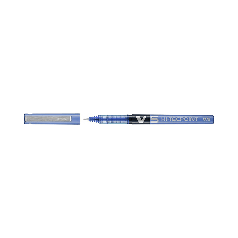 Pilot Hi-Tecpoint V5 Liquid Ink Fine Needle Tip 0.5mm Rollerball Pen - Blue 