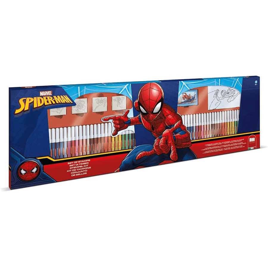 Multiprint Spiderman Felt Tip Pens Set (Pack Of 119)