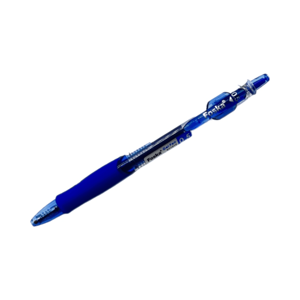 Foska Clicker 0.5mm Gel Pen - Blue 13739