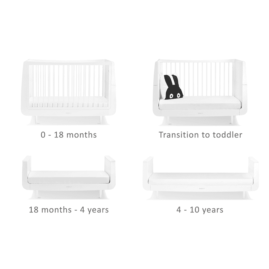 Snuzkot Skandi Cot Bed (White)