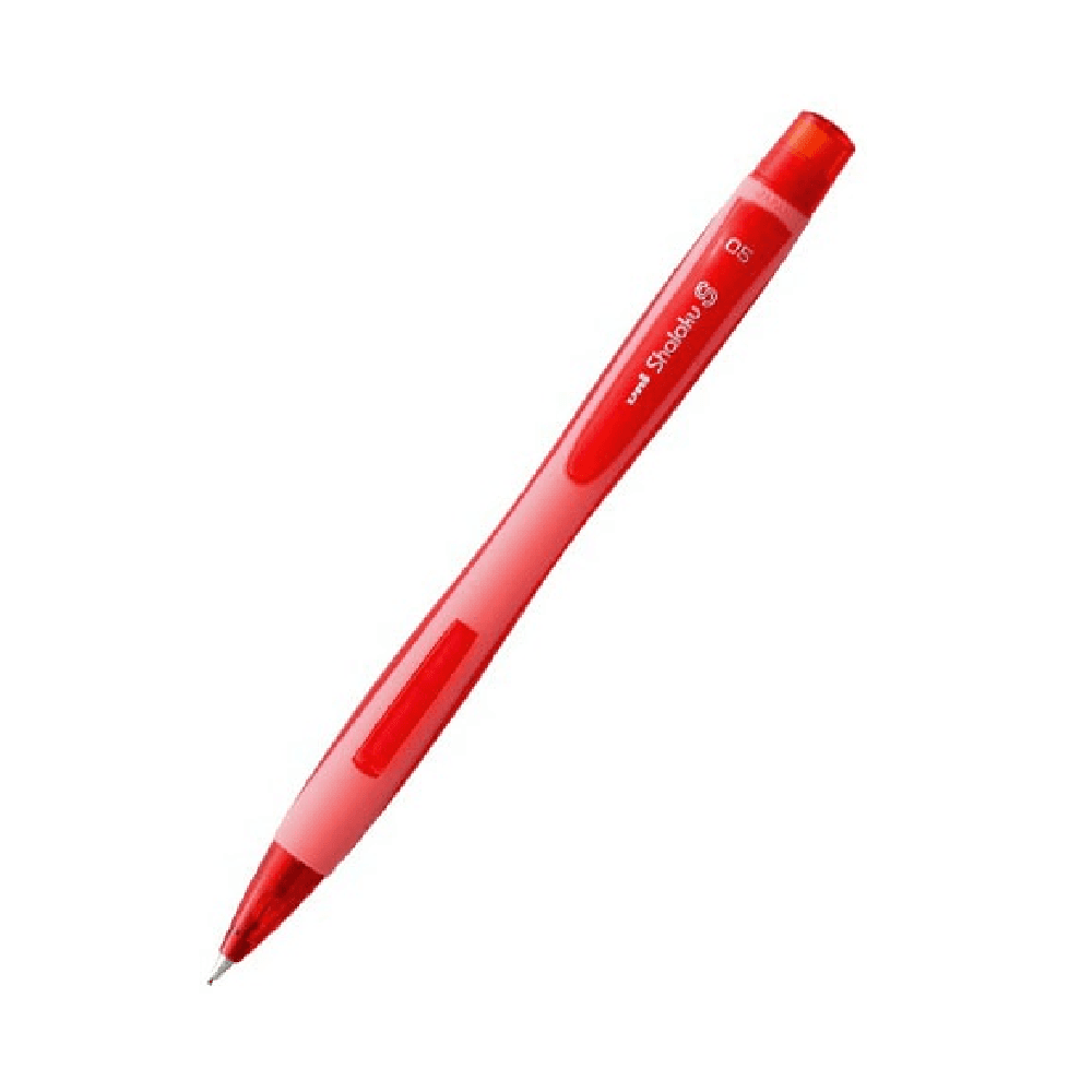 Uni-ball Shalaku 0.5mm Mechanical Pencil With Eraser - Red Light 7035