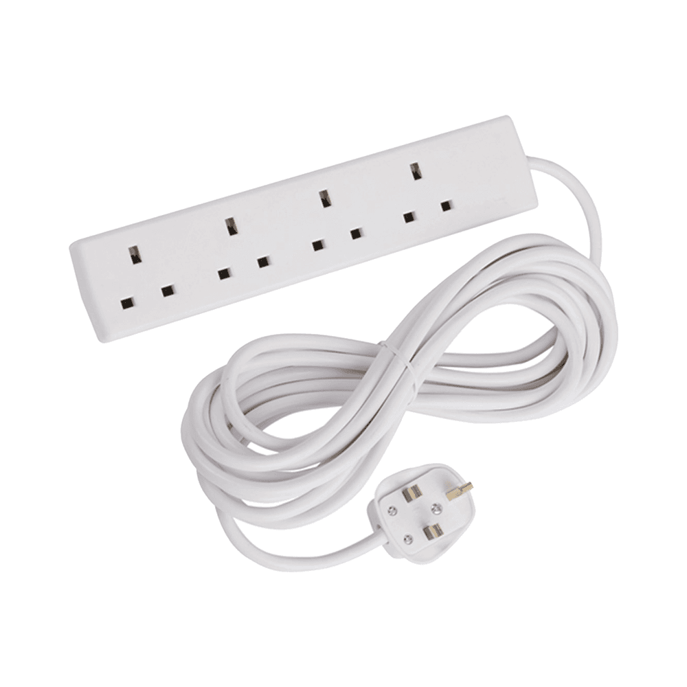 Electric USB 4 Way Extension Socket Cord 3m
