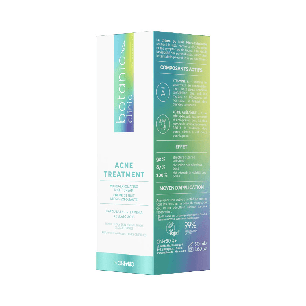Botanic Clinic Acne Treatment Exfoliating Night Cream 50ml