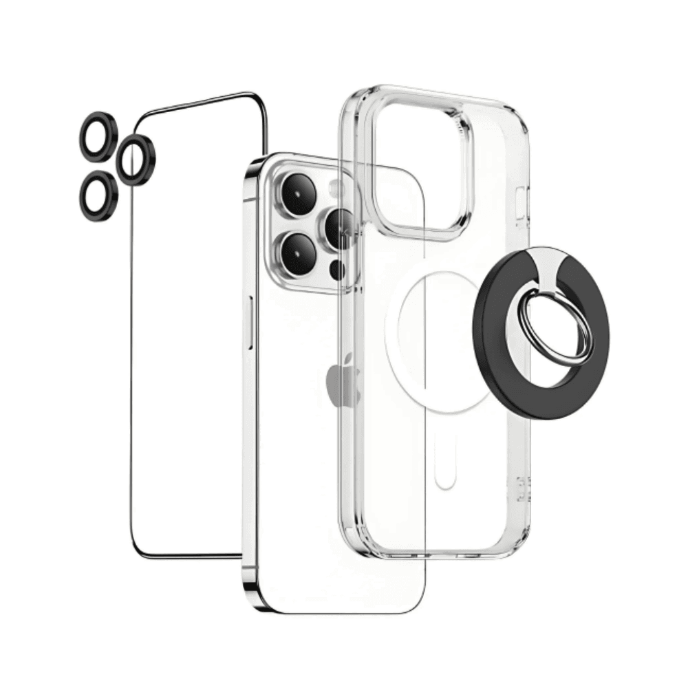 Green Lion 4 In 1 Protection Pack iPhone 16 Pro-Transparent