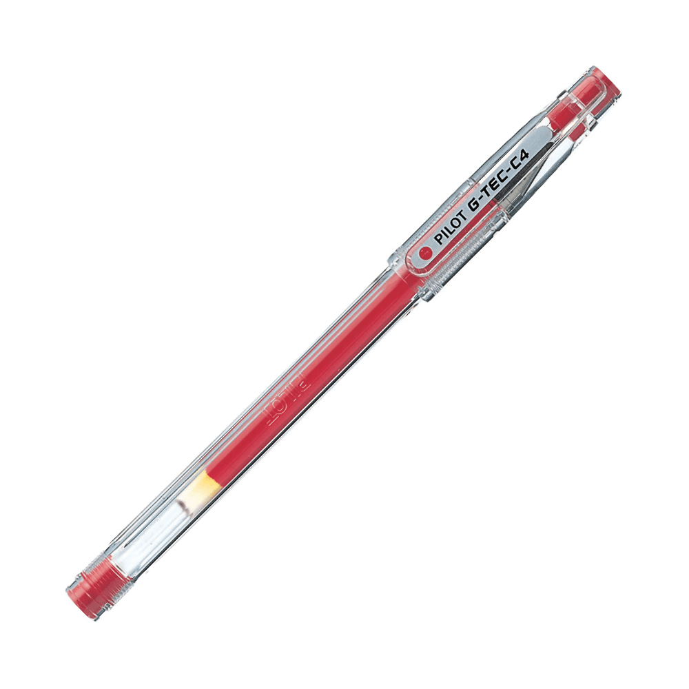Pilot G-Tec-C4 Gel Ink 0.4mm Rolling Ball Pen - Red 12086
