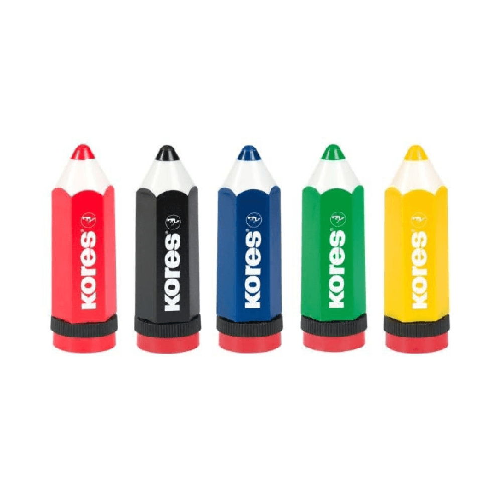 Kores Kolorito Pencil Shaped Single Hole Plastic Sharpener