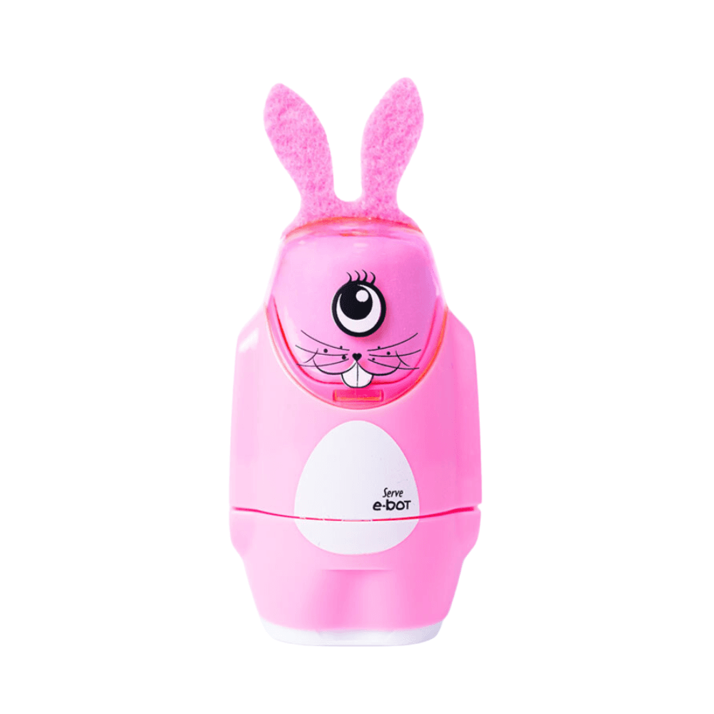 Serve E-Bot Bunny Eraser & Sharpener - Pink 