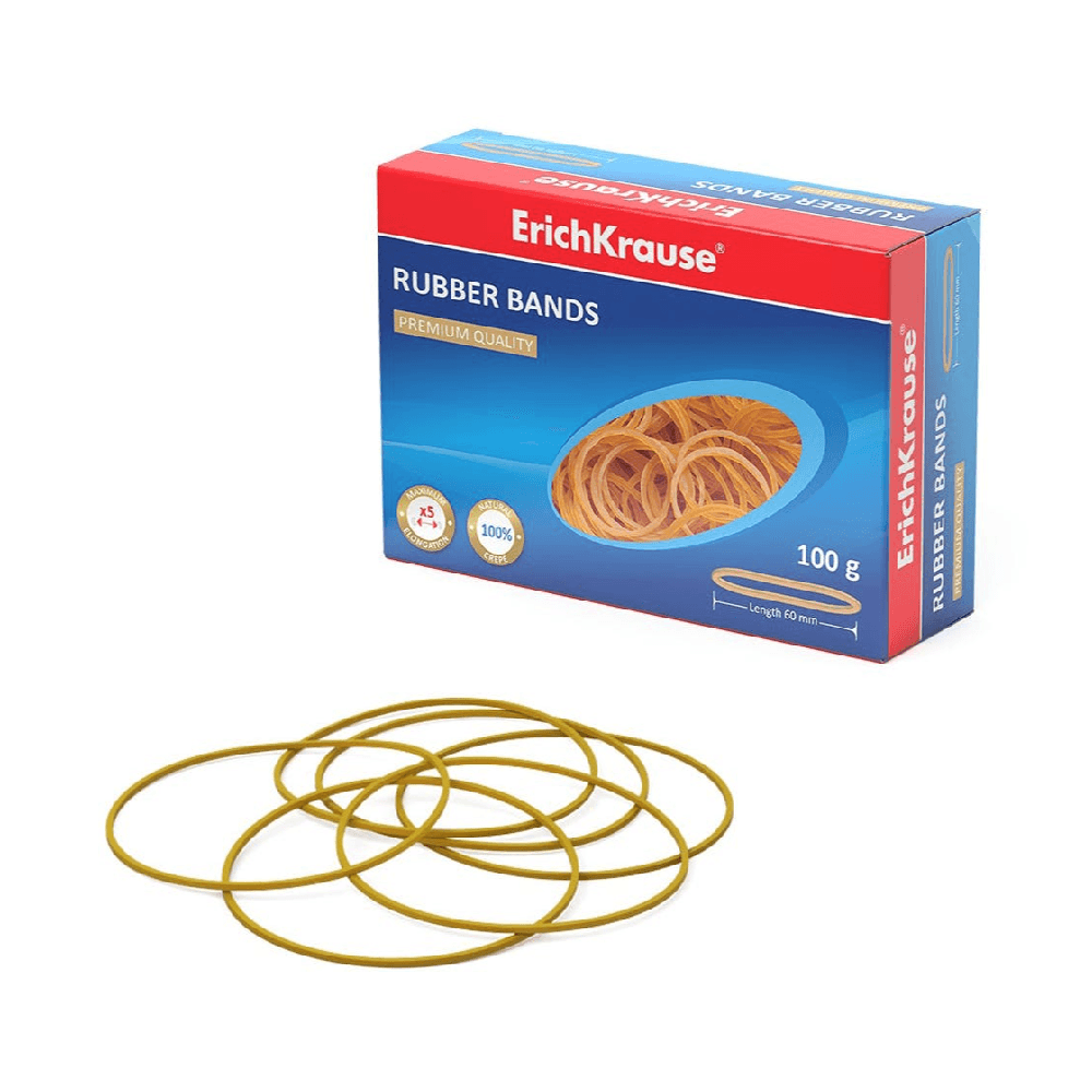 ErichKrause Rubber Bands 60mm 100% Crepe 100g