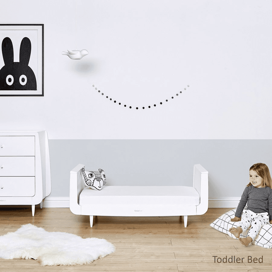 Snuzkot Skandi Cot Bed (White)