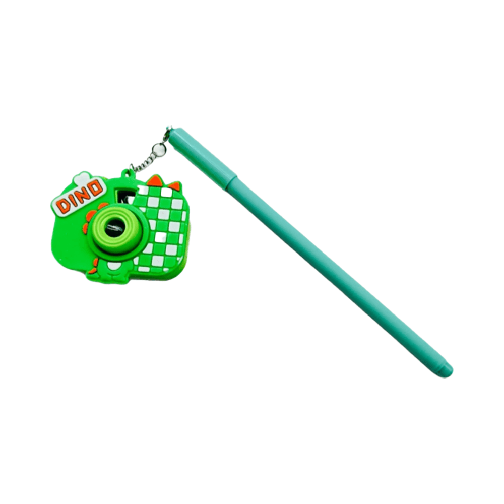 Blue Ballpoint Pen With Night Light Camera Projector Hanging 0.5mm 12Pcs - Green 15775