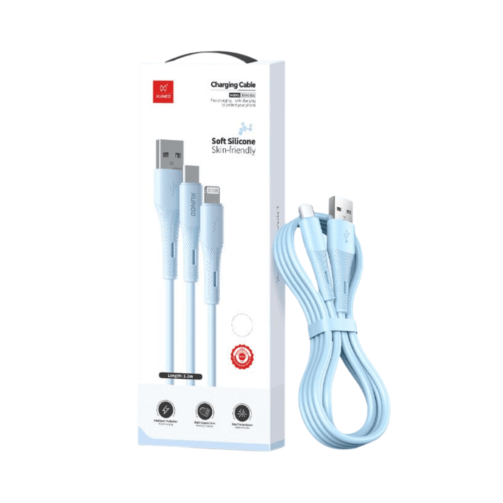 Xundd USB To Type-C Cable 1m Blue