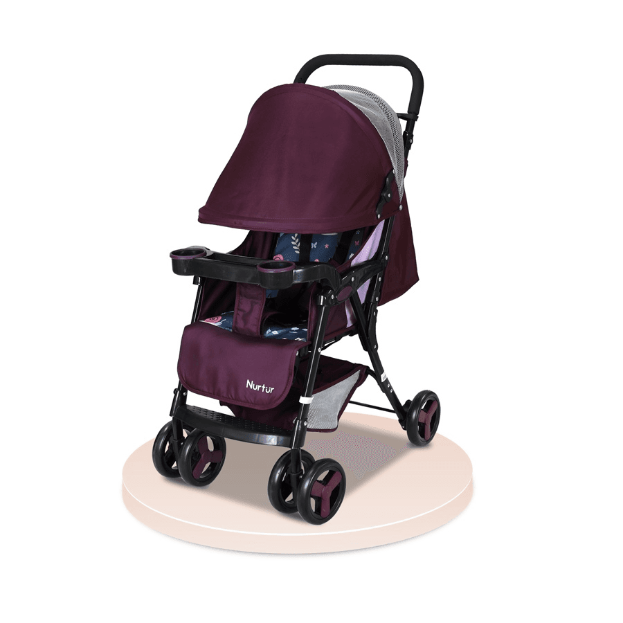 Nurtur Ryder Lightweight Baby Stroller (Maroon)