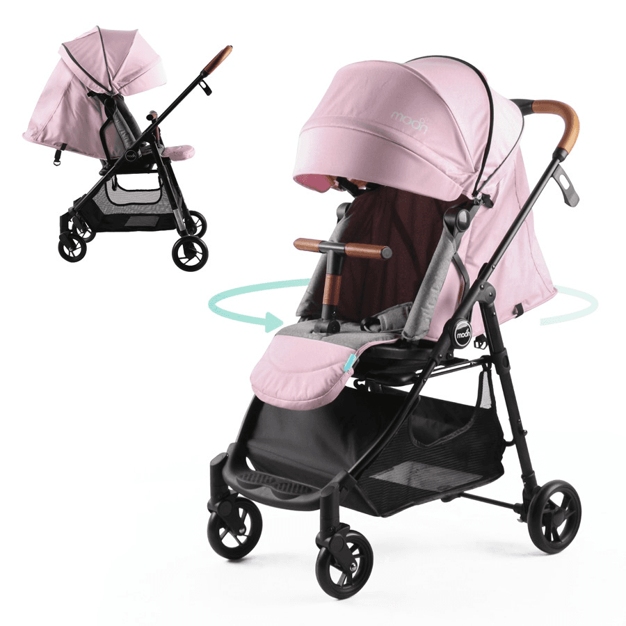 Moon Revo 360 Rotating Stroller (Pink)