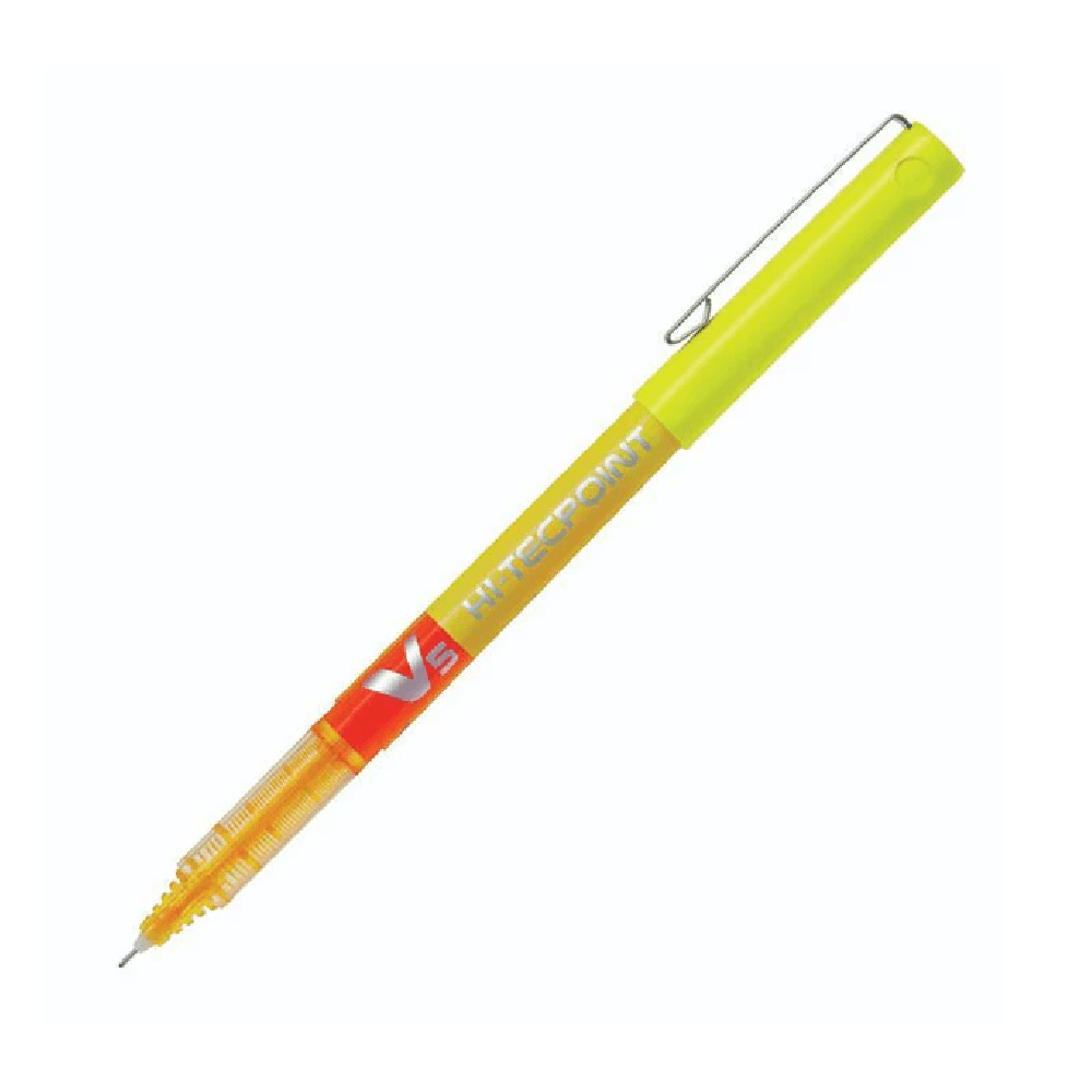 Pilot Hi-Techpoint V5 Pen - Yellow