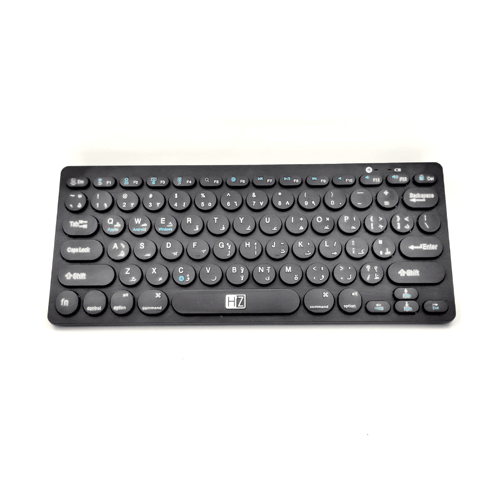 Heatz ZK07 Bluetooth Wireless Multi-Device Keyboard Black