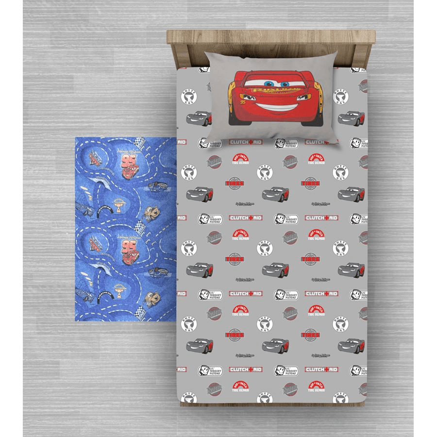 Disney Cars Fitted Sheet And Pillow Case Set