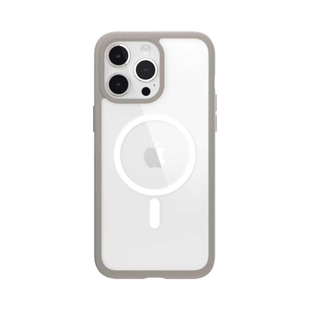 كفر SwitchEasy ROAM لايفون 15 برو / يدعم MagSafe / ضد الطيحات / شفاف مع اطار رصاصي