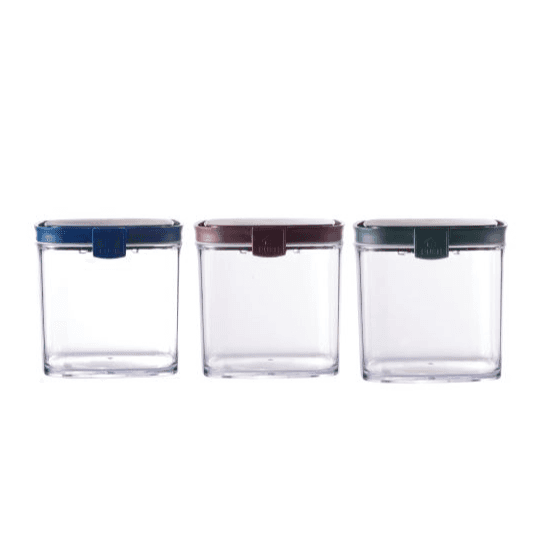 Square Airtight Food Container Jar 1.1L - Assorted 02-926 