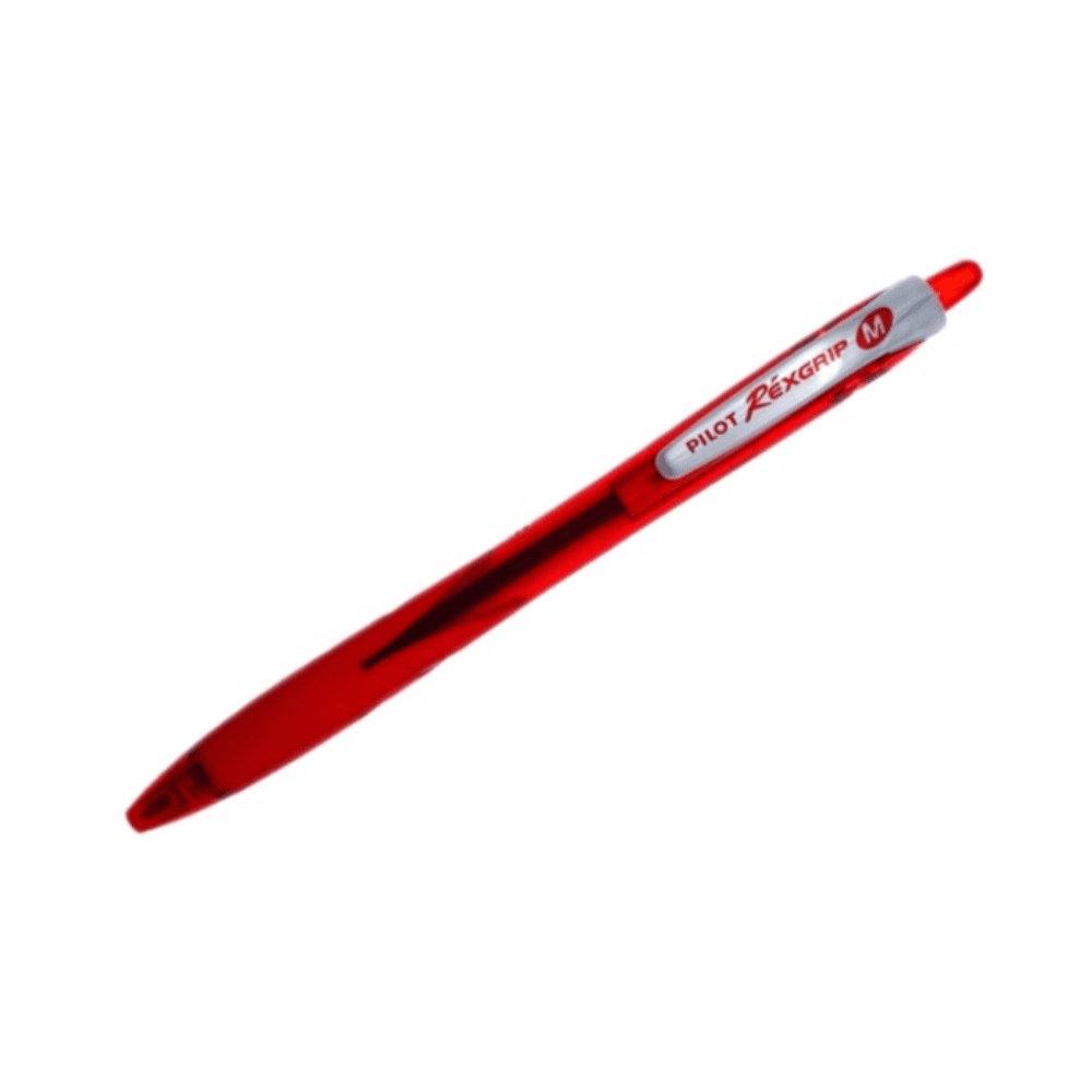 Pilot Rexgrip 1.0mm Ballpoint Pen Medium - Red 12129