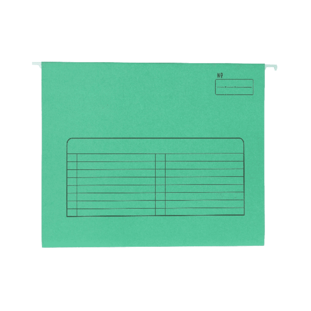 Standard Hanging File Letter L-Green