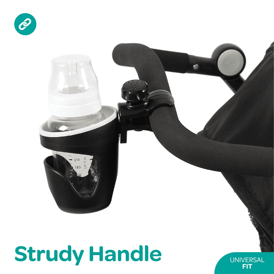 Moon Universal Cup Holder 360 Degree Rotating (Black)
