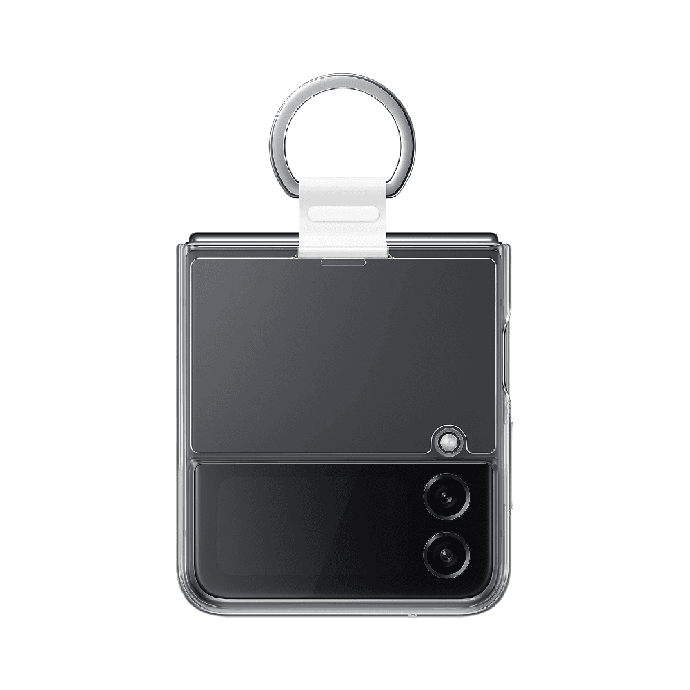 Samsung Transparent Clear Cover Case With Ring - For Samsung Galaxy Z Flip4