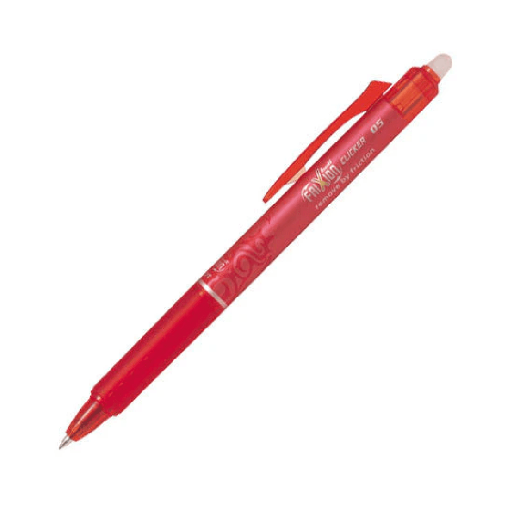 Pilot FriXion Clicker Erasable 0.5mm Ball Pen - Red 765