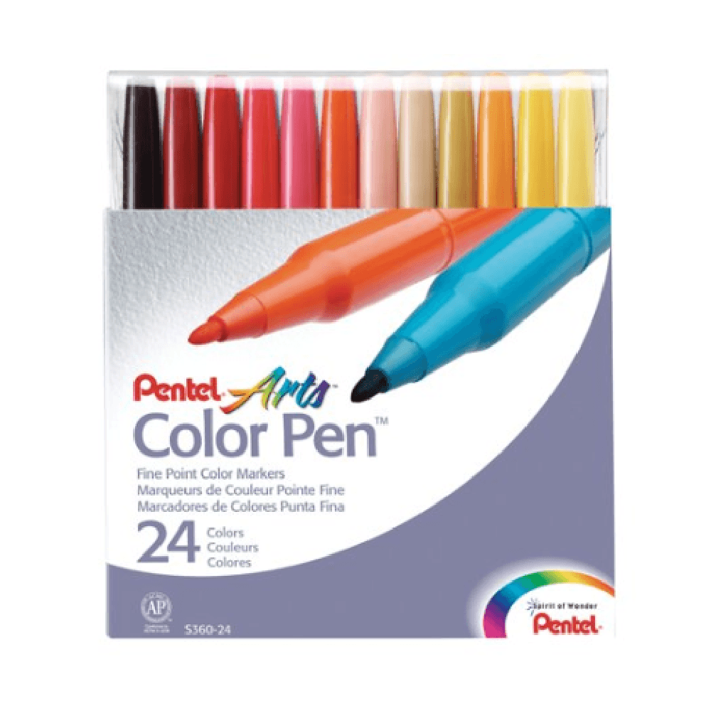 Pentel Color Pen Set 1 Pack 24Pcs S360